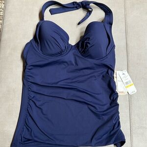 Tommy Bahama two-piece tankini navy size medium with tags brand new